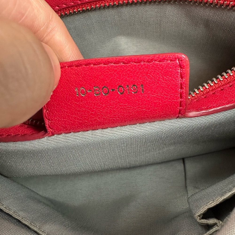 LADY DIOR Granville Cannage Satchel Bag Leather - Picture 12 of 13